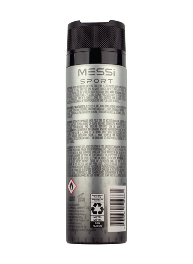 MESSI Sport Body Spray 200Ml - Silver - Image 2